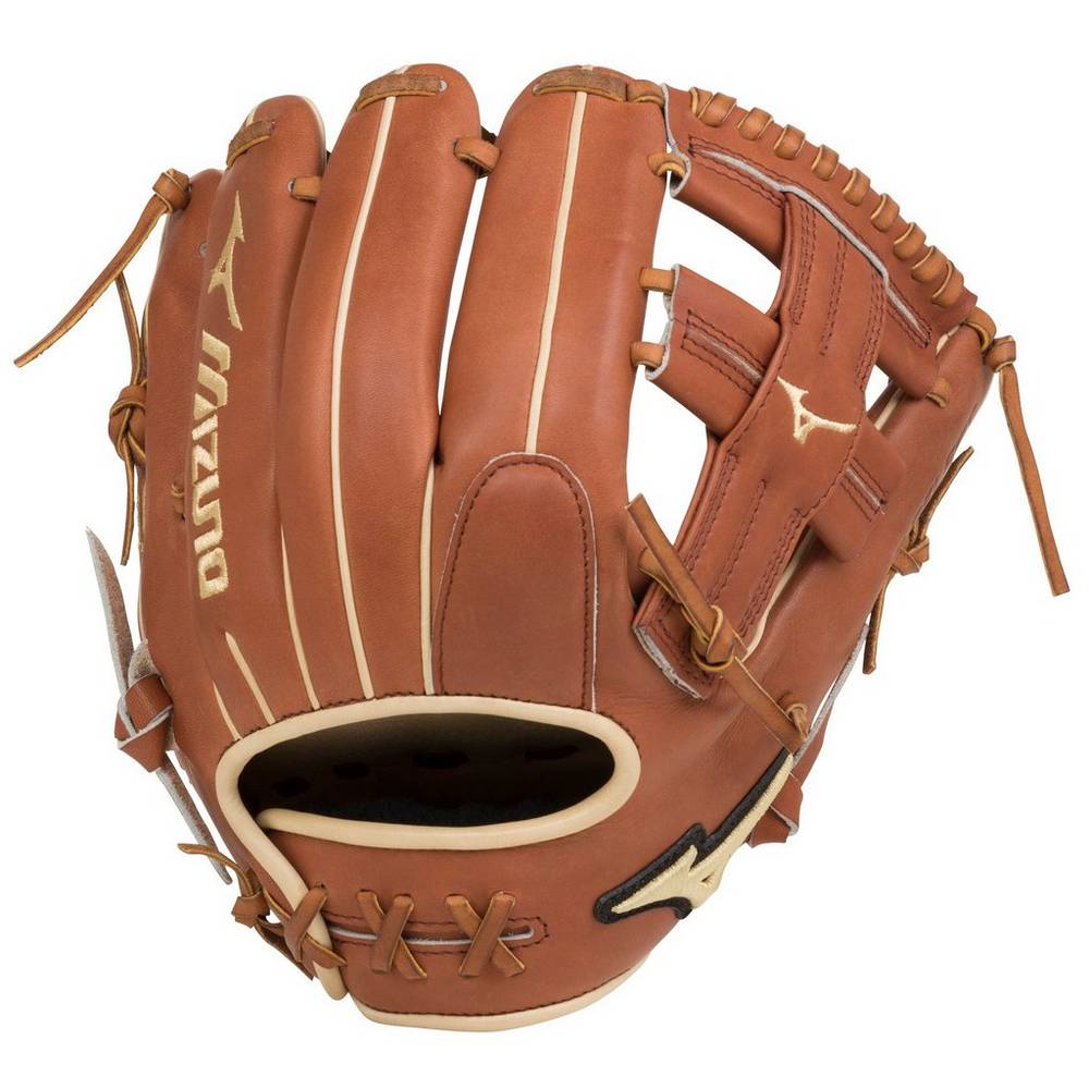 Guanti Mizuno Baseball Pro Select Infield 11.5" - Regular Pocket Donna - Marroni - 45098-XSYL